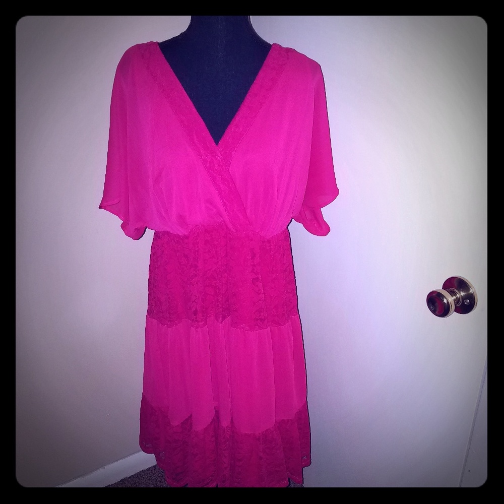 Torrid Berry Sherbert Lace Dress